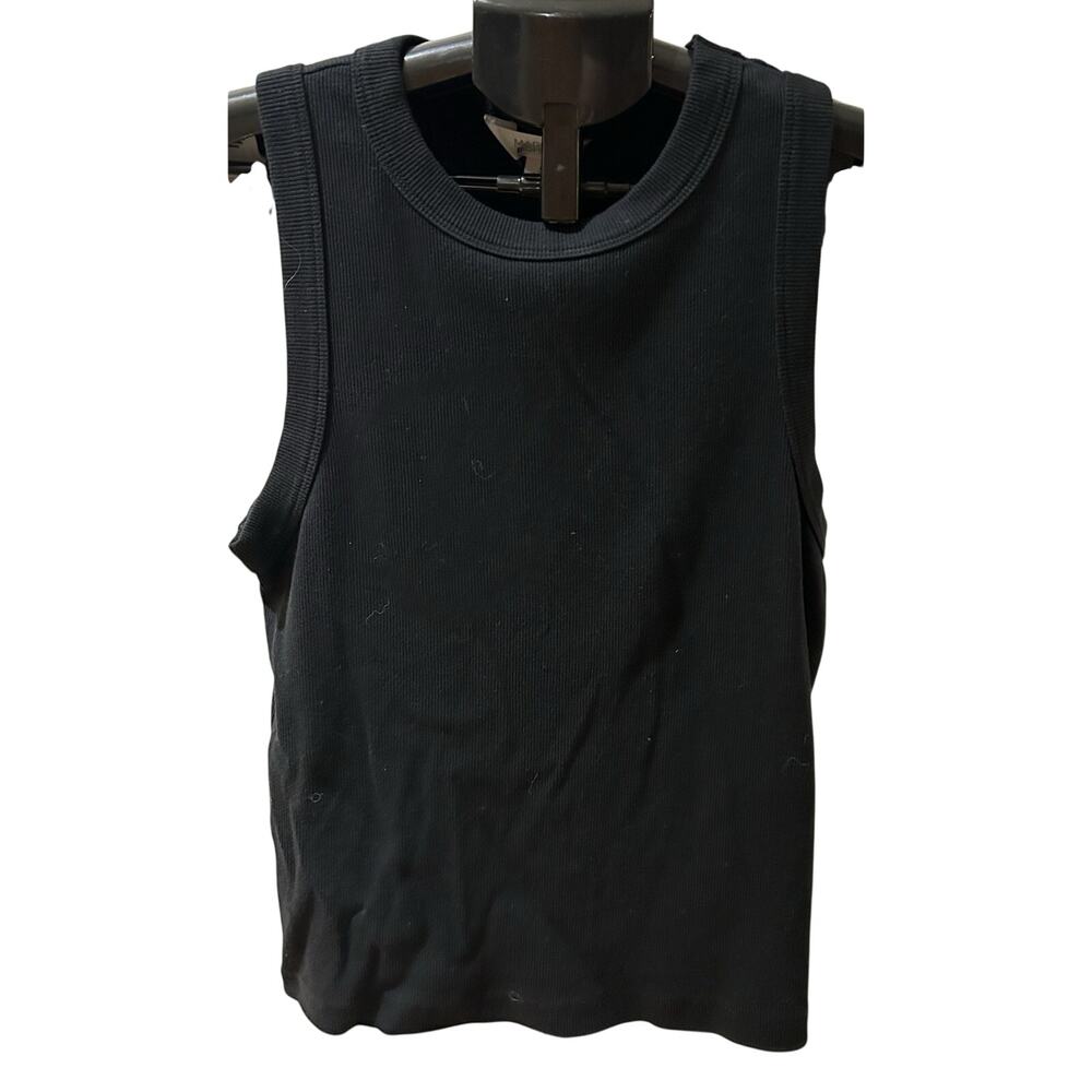 Market & Spruce Black Tank Top Women's size L Petite